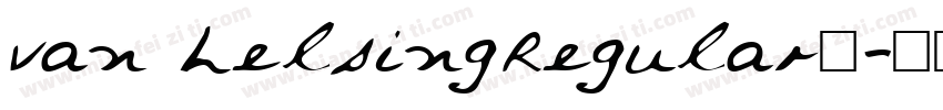 van helsingRegular在字体转换